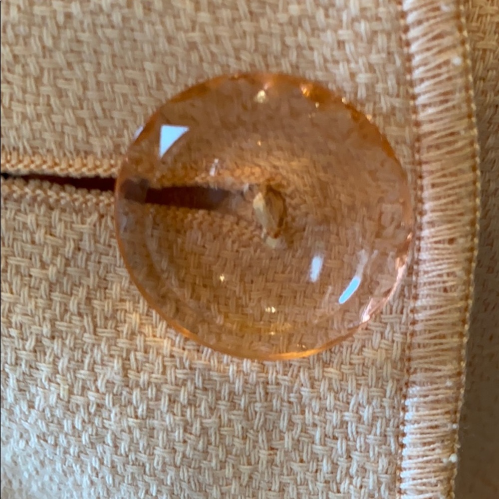MOSCHINO Cheap and Chic Peach Button Front Vintage Jacket - Picture 3 of 8